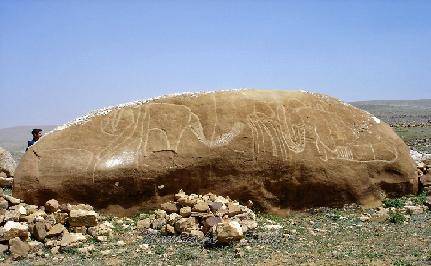 Dessins rupestres à Kef Ezzeman